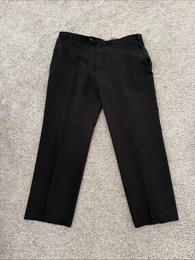 Chaps Men’s Classic Black Dress Pants Total Comfort 38Wx30L